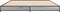 vidaXL - Bedframe - bewerkt - hout - metaal - grijs - sonoma - eiken - 135x190 - cm