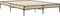 vidaXL - Bedframe - bewerkt - hout - metaal - sonoma - eikenkleurig - 140x200 - cm