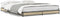 vidaXL - Bedframe - bewerkt - hout - metaal - sonoma - eikenkleurig - 120x190 - cm