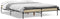 vidaXL - Bedframe - bewerkt - hout - metaal - sonoma - eikenkleurig - 160x200 - cm