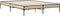 vidaXL - Bedframe - bewerkt - hout - metaal - sonoma - eikenkleurig - 150x200 - cm