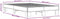 vidaXL - Bedframe - bewerkt - hout - metaal - sonoma - eikenkleurig - 140x200 - cm