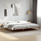 vidaXL - Bedframe - bewerkt - hout - metaal - sonoma - eikenkleurig - 180x200 - cm