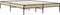 vidaXL - Bedframe - bewerkt - hout - metaal - sonoma - eikenkleurig - 120x190 - cm