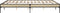 vidaXL - Bedframe - bewerkt - hout - metaal - sonoma - eikenkleurig - 200x200 - cm