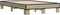 vidaXL - Bedframe - bewerkt - hout - metaal - sonoma - eikenkleurig - 120x200 - cm