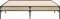 vidaXL - Bedframe - bewerkt - hout - metaal - sonoma - eikenkleurig - 90x190 - cm