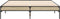 vidaXL - Bedframe - bewerkt - hout - metaal - sonoma - eikenkleurig - 120x190 - cm