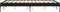 vidaXL - Bedframe - bewerkt - hout - metaal - zwart - 120x190 - cm