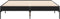 vidaXL - Bedframe - bewerkt - hout - metaal - zwart - 120x190 - cm