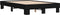 vidaXL - Bedframe - bewerkt - hout - metaal - zwart - 120x200 - cm