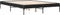 vidaXL - Bedframe - bewerkt - hout - metaal - zwart - 120x200 - cm