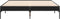 vidaXL - Bedframe - bewerkt - hout - metaal - zwart - 120x200 - cm