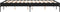 vidaXL - Bedframe - bewerkt - hout - metaal - zwart - 135x190 - cm