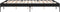 vidaXL - Bedframe - bewerkt - hout - metaal - zwart - 140x200 - cm