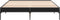 vidaXL - Bedframe - bewerkt - hout - metaal - zwart - 140x200 - cm