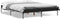 vidaXL - Bedframe - bewerkt - hout - metaal - zwart - 150x200 - cm
