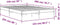 vidaXL - Bedframe - bewerkt - hout - metaal - zwart - 150x200 - cm