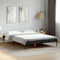 vidaXL - Bedframe - bewerkt - hout - metaal - zwart - 150x200 - cm