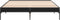 vidaXL - Bedframe - bewerkt - hout - metaal - zwart - 150x200 - cm