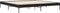vidaXL - Bedframe - bewerkt - hout - metaal - zwart - 180x200 - cm