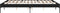 vidaXL - Bedframe - bewerkt - hout - metaal - zwart - 180x200 - cm