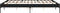 vidaXL - Bedframe - bewerkt - hout - metaal - zwart - 200x200 - cm