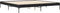 vidaXL - Bedframe - bewerkt - hout - metaal - zwart - 200x200 - cm