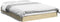 vidaXL - Bedframe - bewerkt - hout - sonoma - eikenkleurig - 135x190 - cm