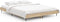 vidaXL - Bedframe - bewerkt - hout - sonoma - eikenkleurig - 135x190 - cm