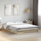 vidaXL - Bedframe - bewerkt - hout - sonoma - eikenkleurig - 135x190 - cm
