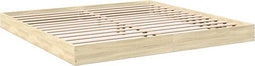 vidaXL - Bedframe - bewerkt - hout - sonoma - eikenkleurig - 180x200 - cm