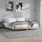 vidaXL - Bedframe - bewerkt - hout - sonoma - eikenkleurig - 180x200 - cm
