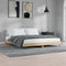 vidaXL - Bedframe - bewerkt - hout - sonoma - eikenkleurig - 180x200 - cm