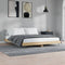 vidaXL - Bedframe - bewerkt - hout - sonoma - eikenkleurig - 180x200 - cm