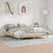 vidaXL - Bedframe - bewerkt - hout - sonoma - eikenkleurig - 200x200 - cm
