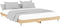 vidaXL - Bedframe - bewerkt - hout - sonoma - eikenkleurig - 200x200 - cm