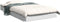 vidaXL - Bedframe - bewerkt - hout - wit - 100x200 - cm