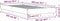 vidaXL - Bedframe - bewerkt - hout - wit - 100x200 - cm
