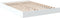 vidaXL - Bedframe - bewerkt - hout - wit - 120x190 - cm