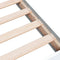 vidaXL - Bedframe - bewerkt - hout - wit - 120x190 - cm