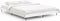 vidaXL - Bedframe - bewerkt - hout - wit - 135x190 - cm