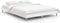 vidaXL - Bedframe - bewerkt - hout - wit - 135x190 - cm