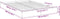 vidaXL - Bedframe - bewerkt - hout - wit - 135x190 - cm