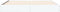 vidaXL - Bedframe - bewerkt - hout - wit - 135x190 - cm