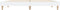 vidaXL - Bedframe - bewerkt - hout - wit - 135x190 - cm