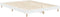 vidaXL - Bedframe - bewerkt - hout - wit - 135x190 - cm