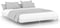vidaXL - Bedframe - bewerkt - hout - wit - 140x200 - cm
