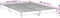 vidaXL - Bedframe - bewerkt - hout - wit - 140x200 - cm