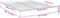 vidaXL - Bedframe - bewerkt - hout - wit - 150x200 - cm